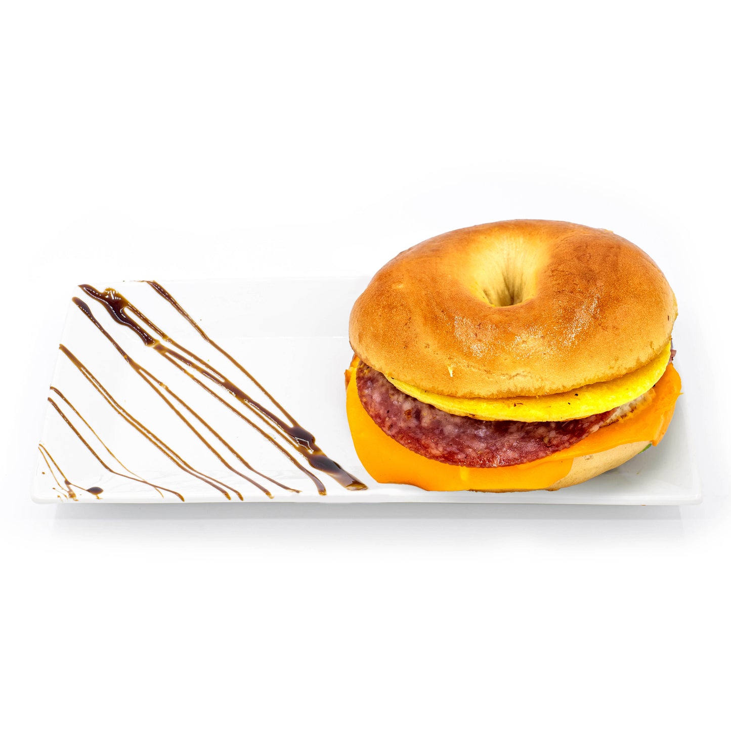 Salami Bagel Sandwich
