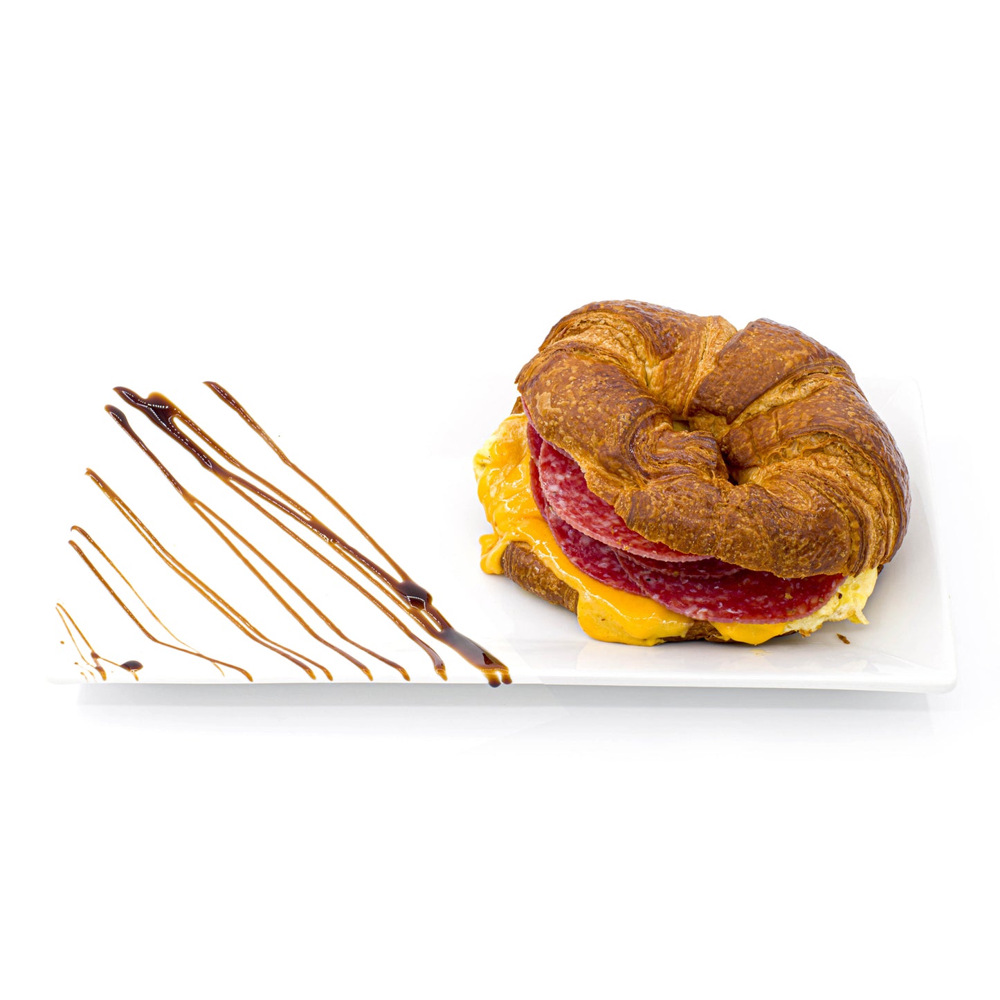 Salami Croissant Sandwich