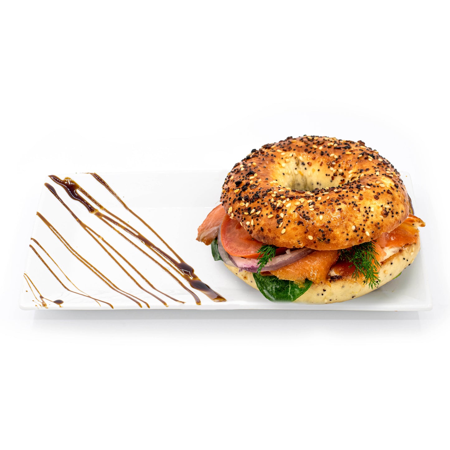 Smoked Salmon Bagel Sandwich