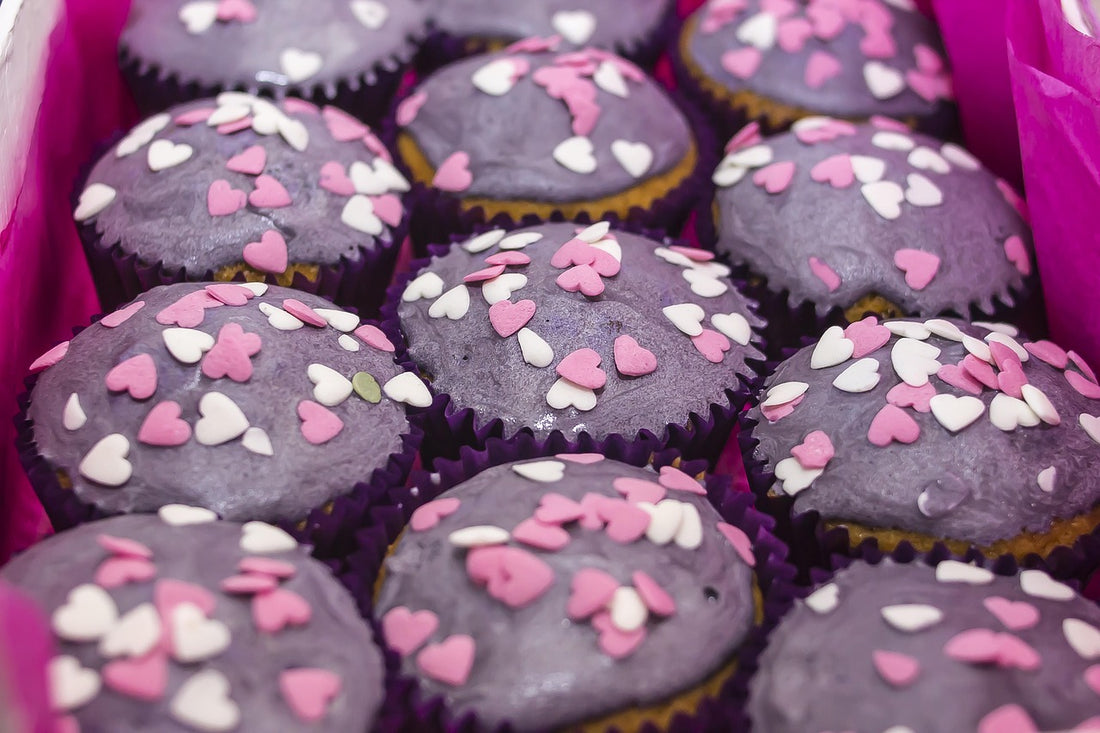 Colorful summer cupcake flavors from Sweet Angeles bakery in Beverly Hills