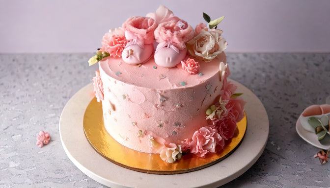 Eggless berry vanilla celebration cake from Sweet Angeles Los Angeles