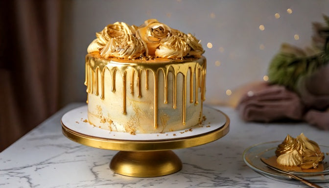 German chocolate cake with coconut-pecan frosting, made to order in Los Angeles by Sweet Angeles