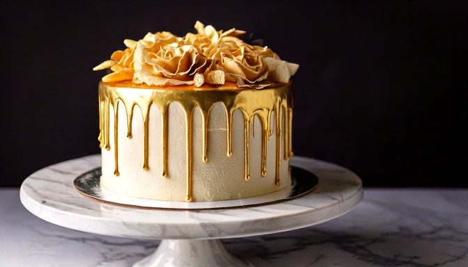 Lemon blueberry cake, made to order in Los Angeles by Sweet Angeles