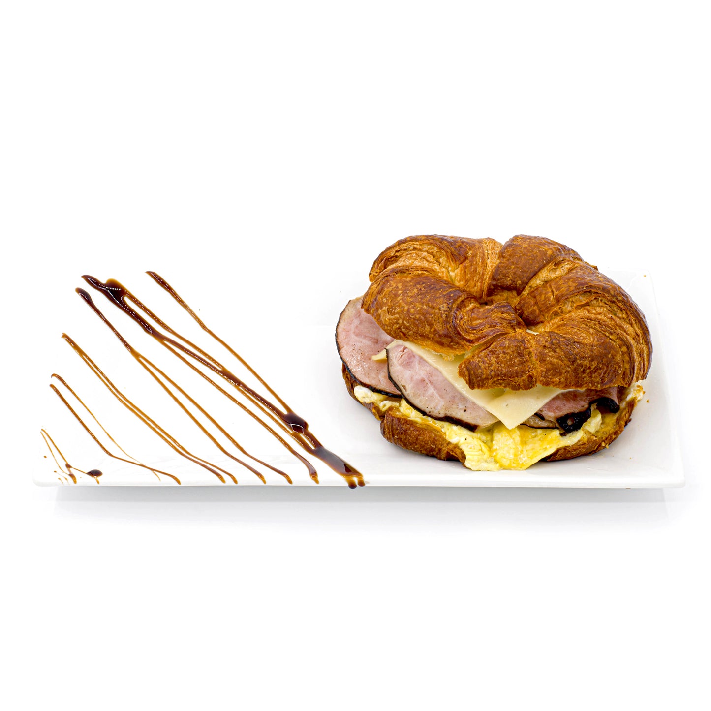 Ham and Cheese Croissant Sandwich