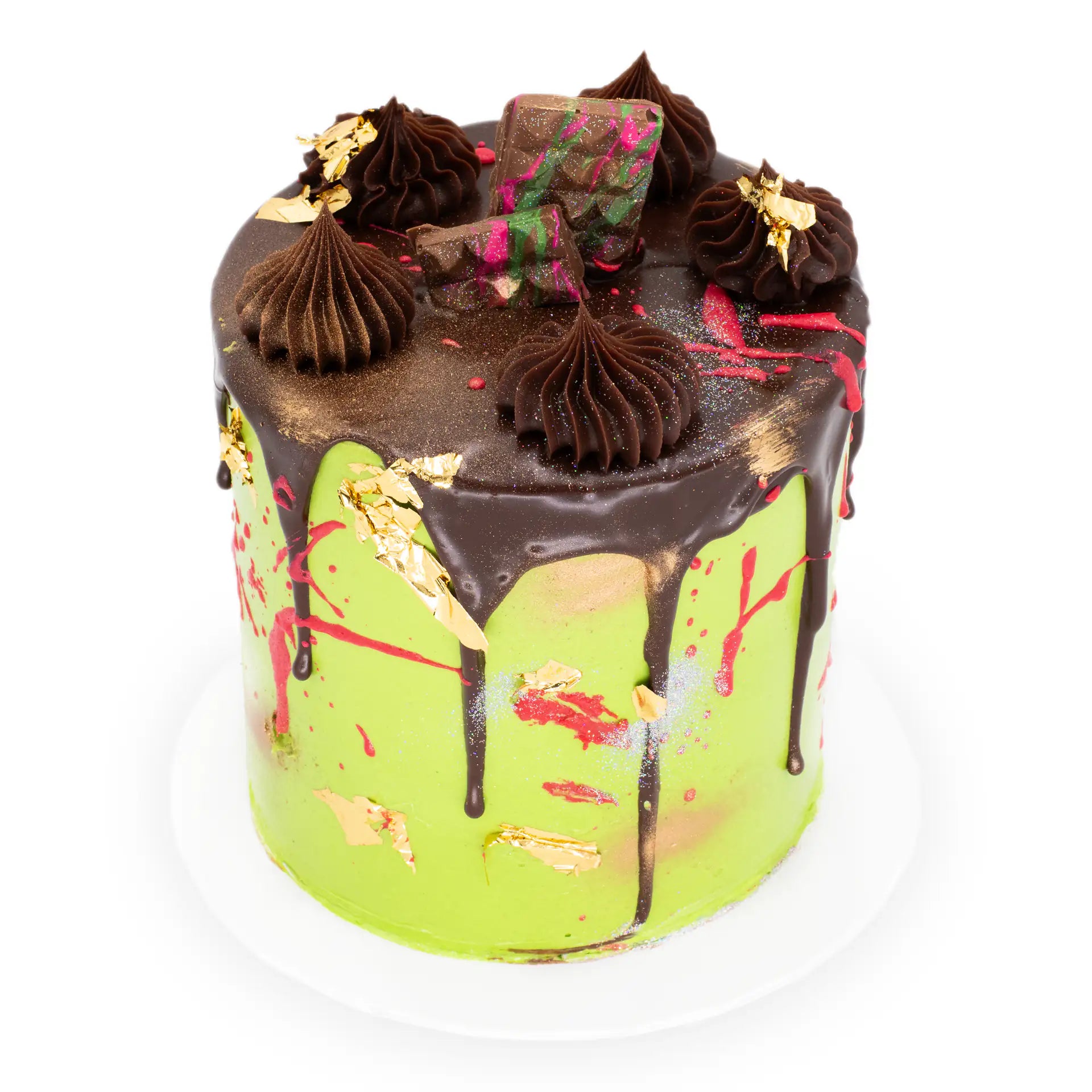 Dubai Chocolate Cake from Sweet Angeles bakery Rodeo Drive Beverly Hills