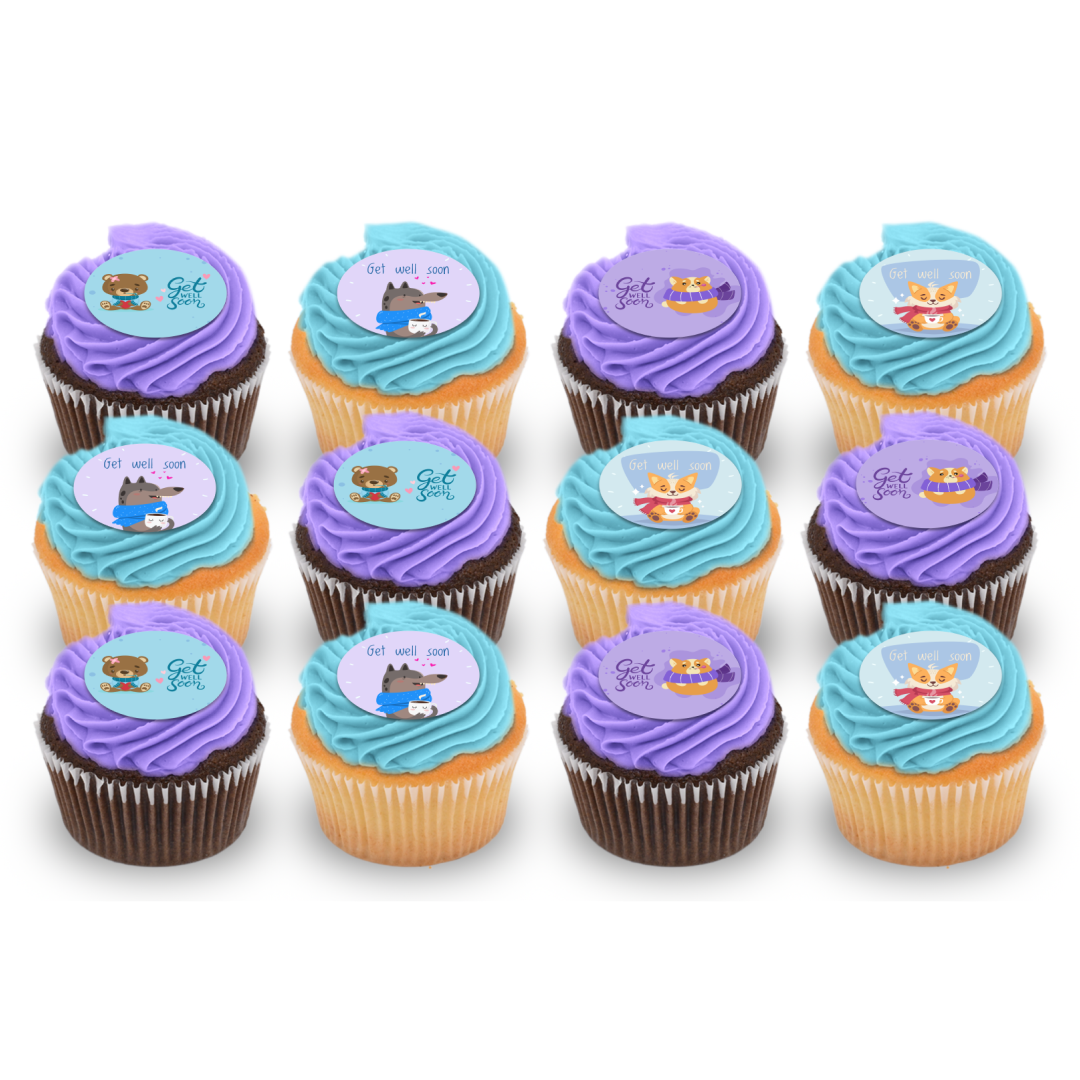 Get Well Soon gourmet cupcake from Sweet Angeles Beverly Hills