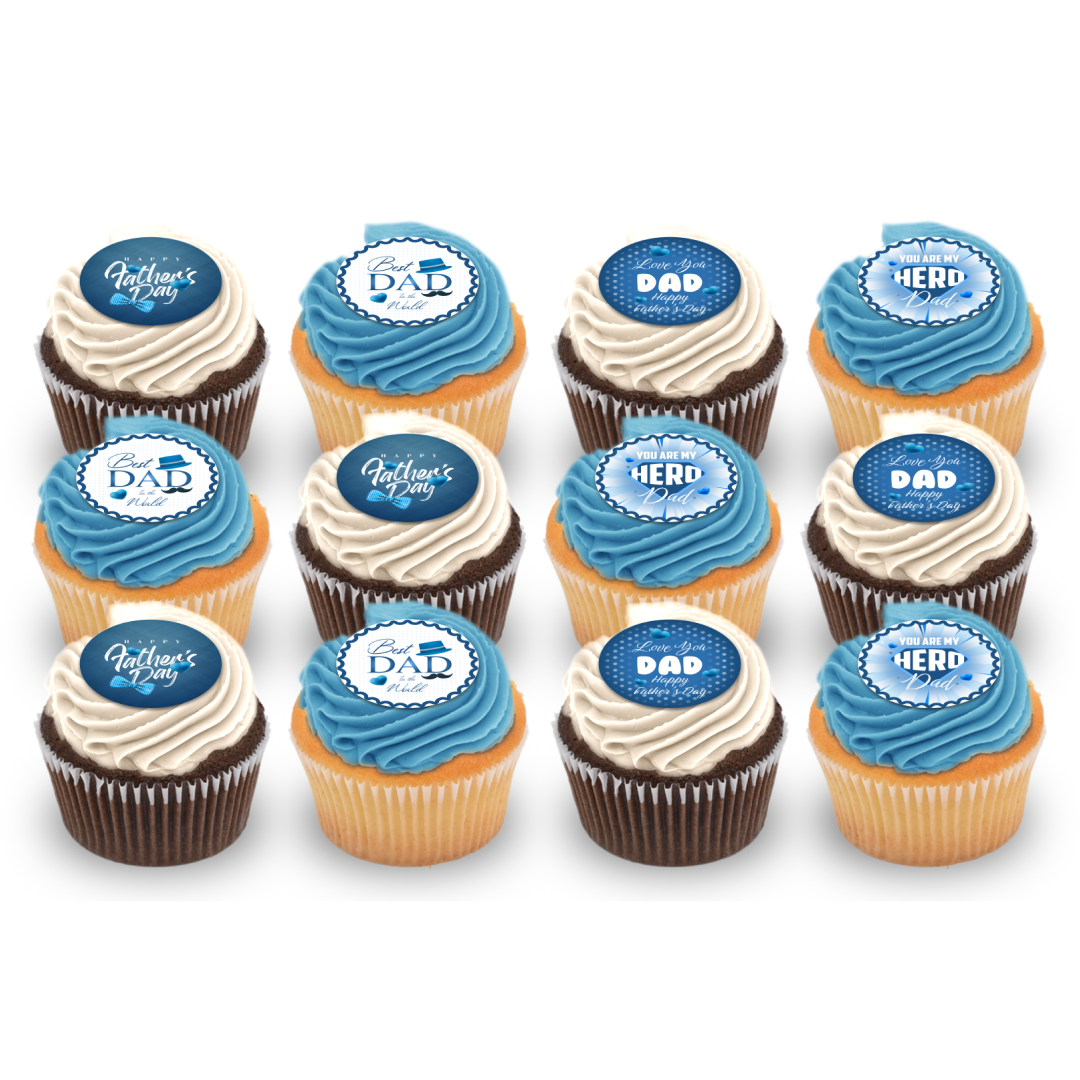 Happy Fathers Day gourmet cupcake from Sweet Angeles Beverly Hills