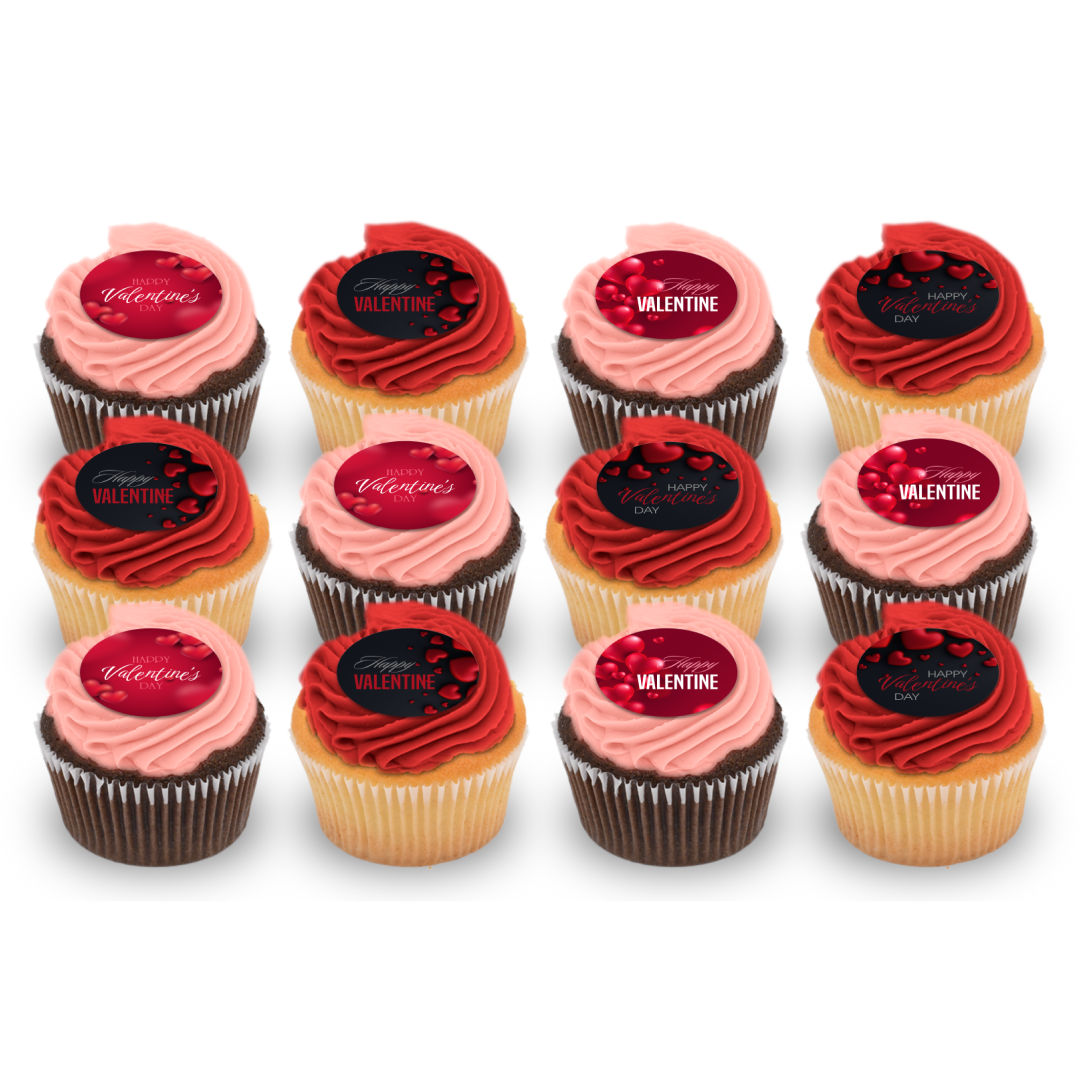 Happy Valentine gourmet cupcake from Sweet Angeles Beverly Hills