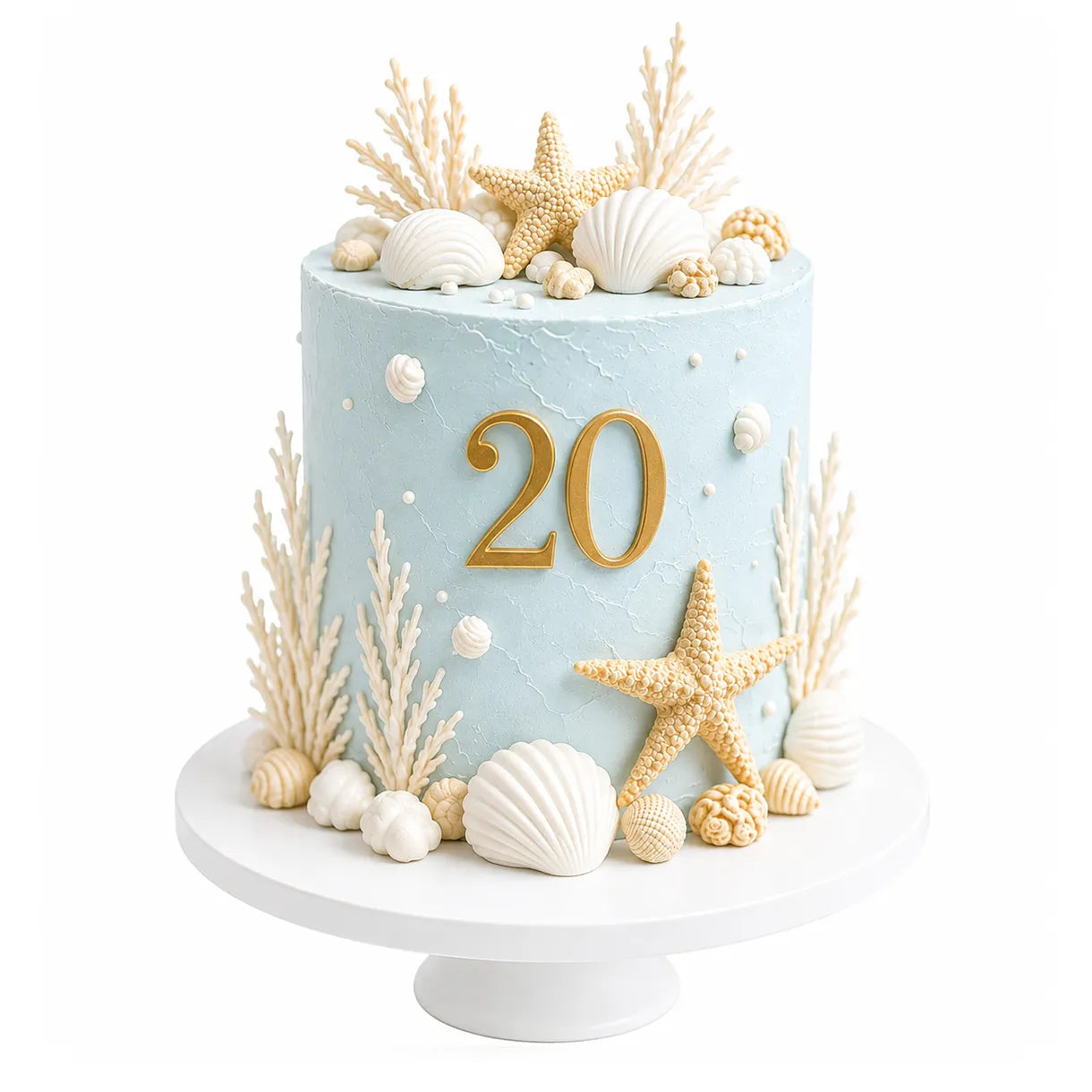 Coastal Seashell Cake