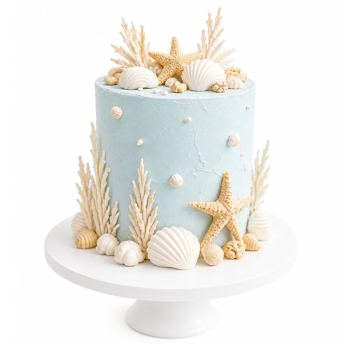 Coastal Seashell Cake