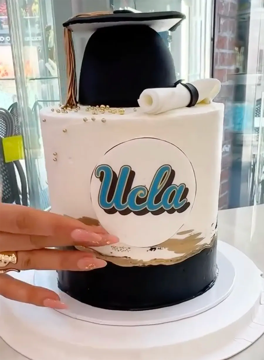Custom designed cake with floral decoration