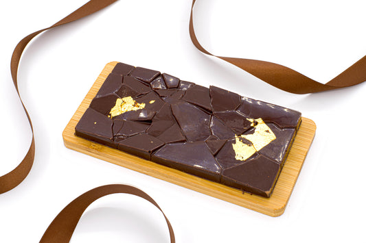 Dark Chocolate bars with Sulted Caramel