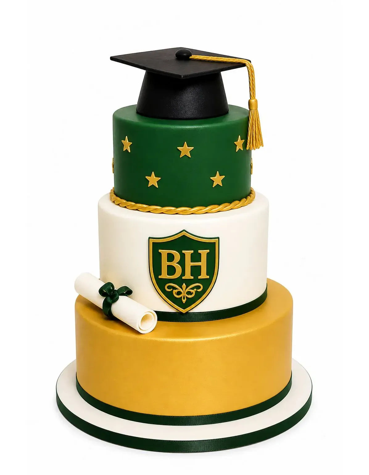 Beverly Hills High School Graduation Cake – 3 Tier
