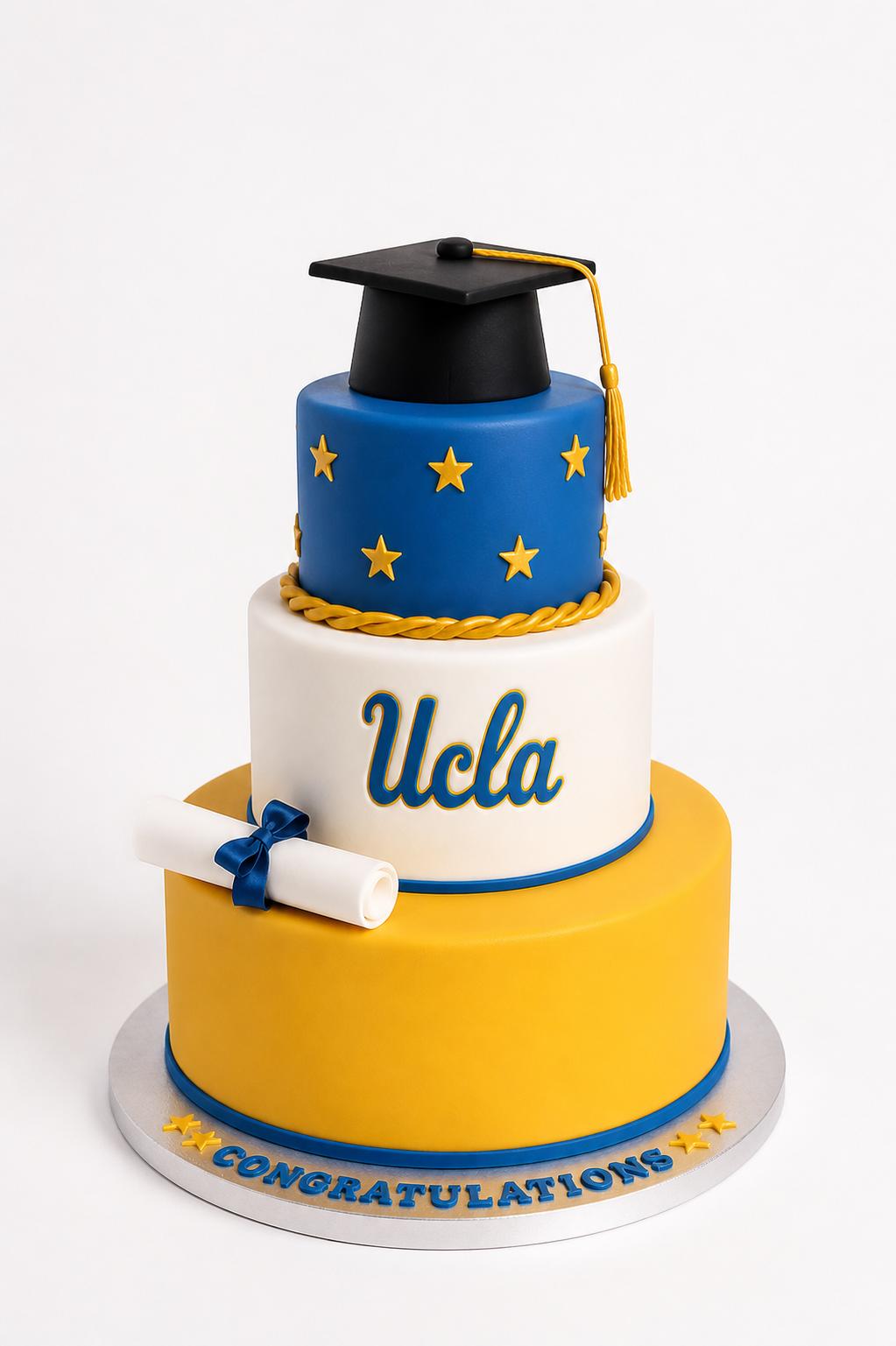 UCLA Graduation Cake – 3 Tier