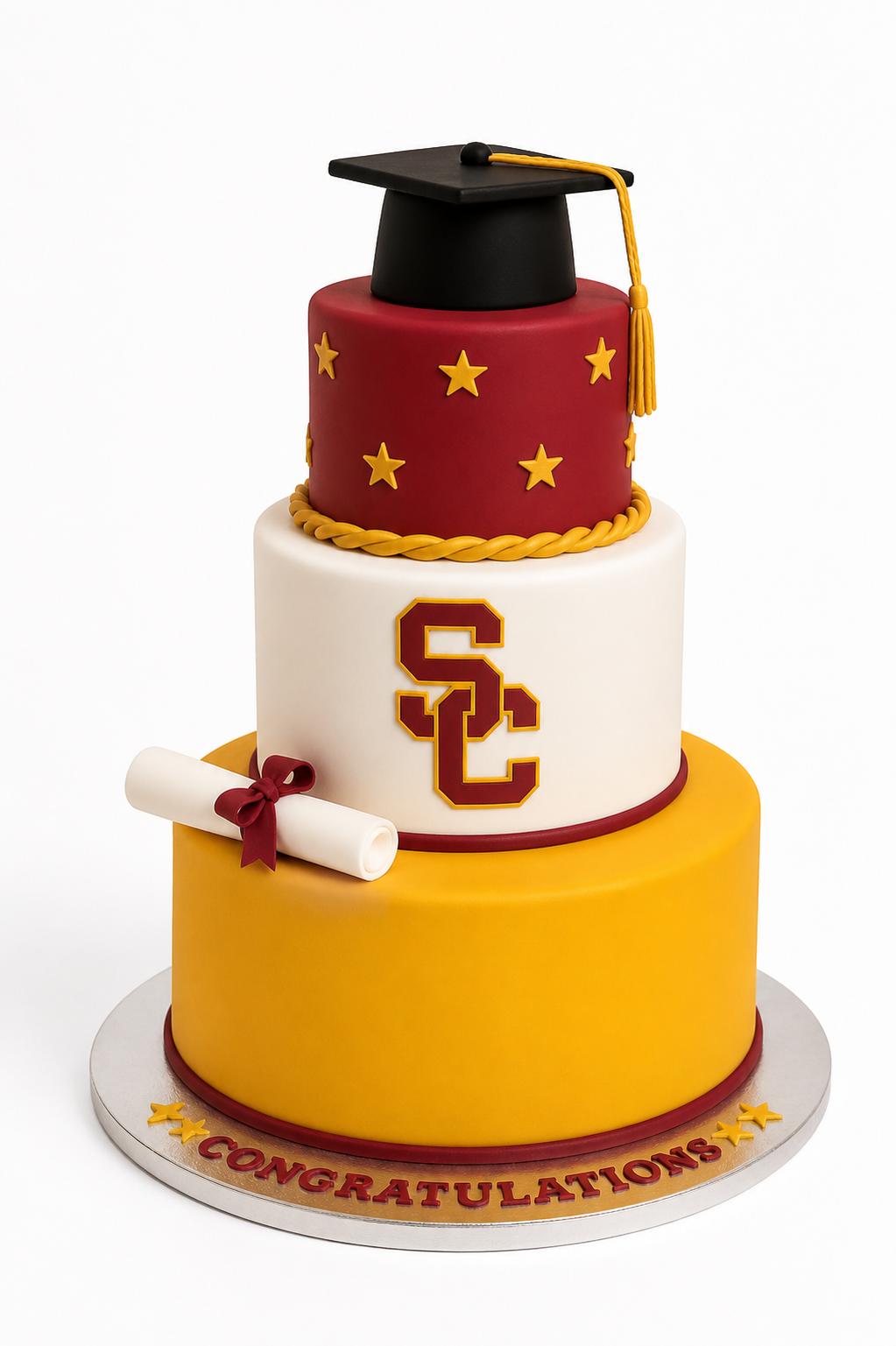 USC Graduation Cake – 3 Tier